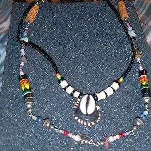 My grandma's 2 hippy necklaces combo. $13